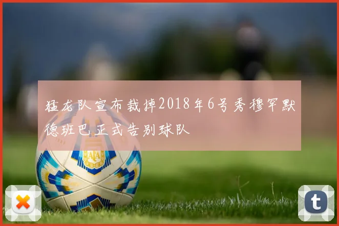 猛龙队宣布裁掉2018年6号秀穆罕默德班巴正式告别球队